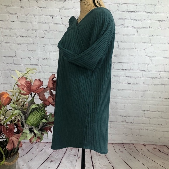 CHASER Teal Waffle Knit Thermal Top - Picture 7 of 13